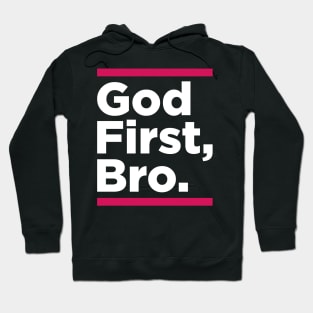 God First Bro Red Hoodie